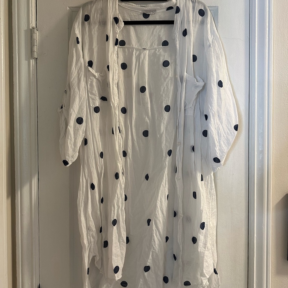 White Polka Dot Dress